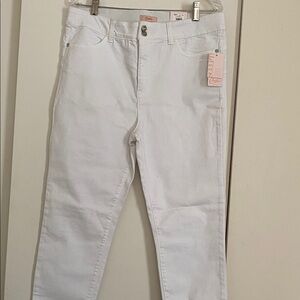 Candie's Crisp White Straight Leg Jeans